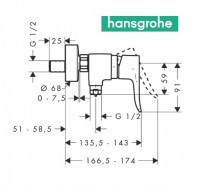 HANSGROHE METRIS DUCHA